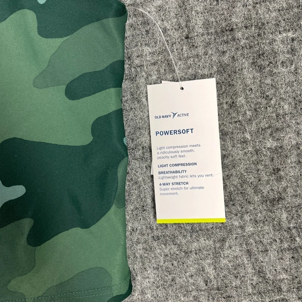 Old Navy Sports Bra Girls XL Camo PowerSoft‎ Longline Athletic Fitness Studio